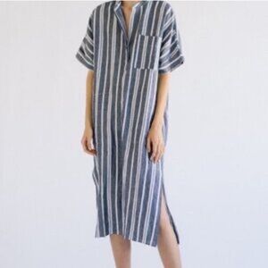 NWOT Mijeong Park Linen Stripe Maxi Dress size S